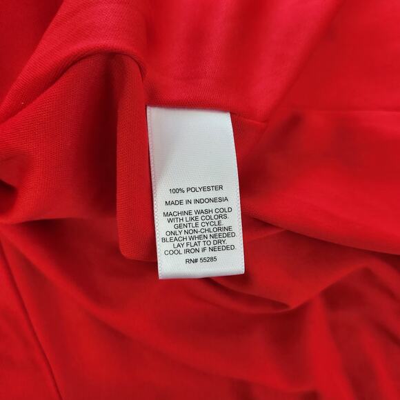 Express Sleeveless Cherry Red V-Back Skater Dress Size 6 - Picture 10 of 11